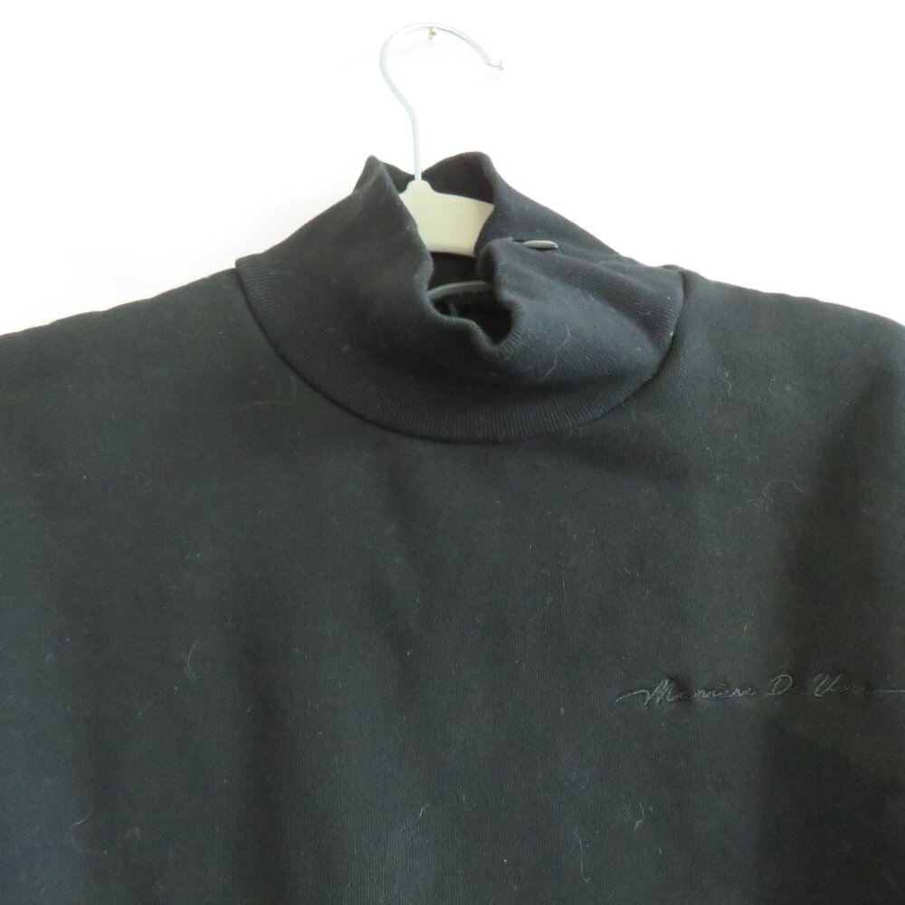 MANIERE DE VOIR Essential High Neck Sweater Jumper in Black Goth Vamp - Size XS - Picture 3 of 12